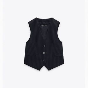 Zara pin stripe vest